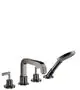 AXOR-HG-AXOR-Citterio-4-Loch-Fliesenrandarmatur-mit-Hebelgriffen-und-Rosetten-Polished-Black-Chrome-39454330 gallery number 1